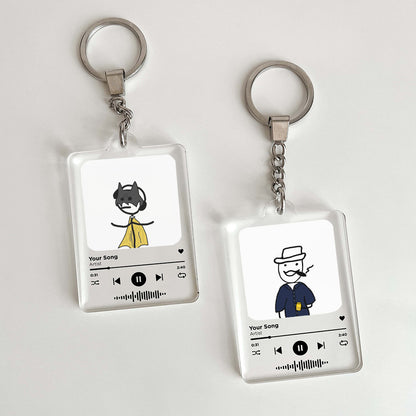 AreyaListen Custom Song Keychain