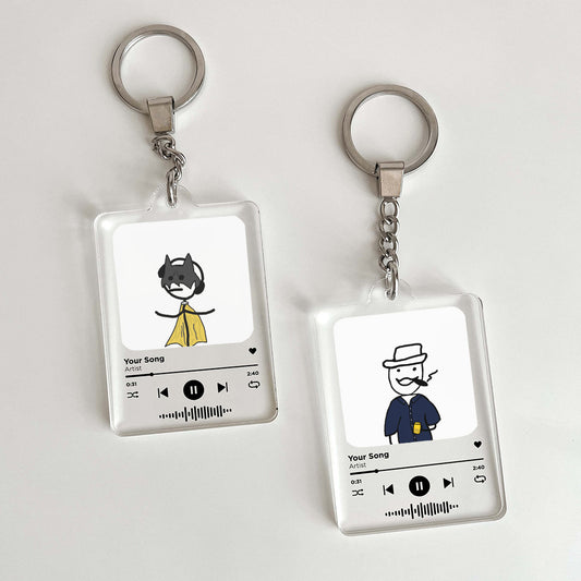 AreyaListen Custom Song Keychain